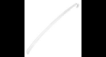 HI Schoenlepel lang - 64 cm - kunststof - wit - met haak