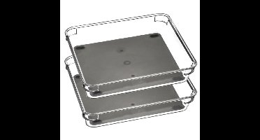 Keuken lade organizer bakje - Set van 2x stuks - 1-vaks - Tidy Smart serie - kunststof - 16 x 23 x 4