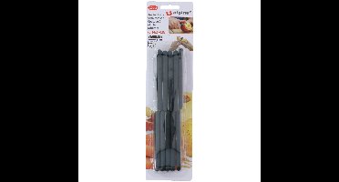 Keukenmesjes / schilmesjes - 10x stuks - RVS - zwart kunststof - 16 cm - Aardappelschilmesjes
