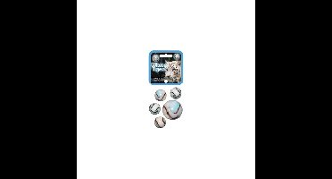 Knikkers - 105x st - Witte Tijger kleintje met bonk - glas - speelgoed