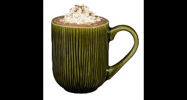 Mica Decorations Koffiemok / theemok Nusa - groen - 220 ml - mokken - keramiek