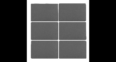 Secret de Gourmet tafel placemat - 12x - PU-leer/leer look - grijs - 45 x 30 cm - Tafel onderleggers