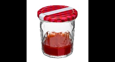Set van 12 inmaakpotjes/voorraadpotjes 0,28L glas met deksel