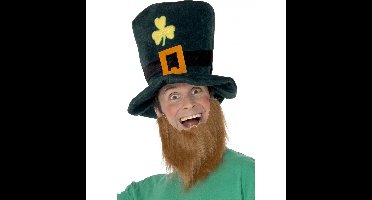 Smiffy's St Patricks day hoed - met baard - verkleed artikelen - Leprechaun hoed
