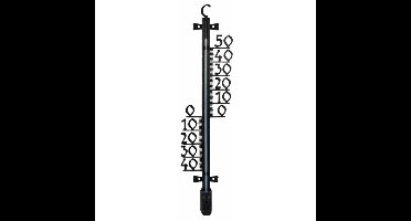 Talen Tools thermometer voor buiten - zwart - kunststof - 47 cm