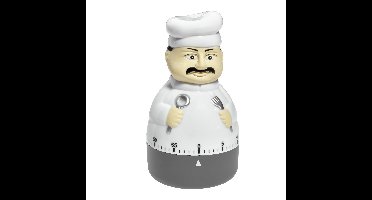 TFA Keuken Timer - chef vorm - mechanische wekker - kunststof - 60 minuten - kookwekker