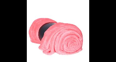 Unique Living Plaid - fleece deken - Roze - polyester - 130 x 180 cm