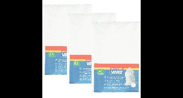 Vero Grofvuil Afvalzakken - 18x - 80 liter - 65 x 98 cm - geweven - extra stevig - wit