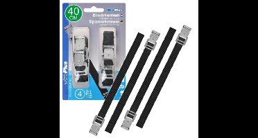 Voordeelset van 8x stuks caravan/camper fietsen spanbanden 40 en 75 cm