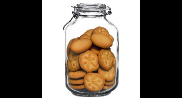 Weckpot/inmaakpot - 4L - glas - met beugelsluiting - luchtdicht - voorraadpot