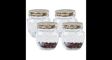 Weckpot/inmaakpot - 4x - met schroefdeksel - 500 ml - Bormioli Rocco