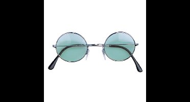 Widmann Hippie Flower Power Sixties - ronde glazen - groen