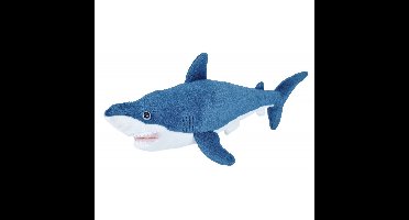Wild Republic knuffel mako haai - Pluche - 30 cm - haaien/vissen - zeedieren - knuffeldieren