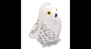 Wild Republic pluche sneeuwuil - vogel knuffel met geluid - 13 cm - Vogels dieren knuffels