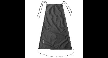 Zonnescherm/schaduwdoek voor kinderwagen zwart