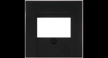 KOPP - Afdekplaat/Centraalplaat - Athenis HK07 - 3-voudig TAE of 2-voudig USB - Mat Zwart