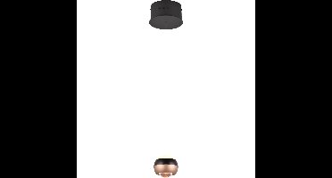 LED Hanglamp - Trio Select Orbit - 1 Lichtpunten van 8 Watt - Rond - Dimbaar - Aanpasbare Lichtkleur - Hoogte Aanpasbaar zonder Contragewicht - Mat Zwart - Metaal