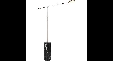 LED Vloerlamp - Trio Select Fiore - 1 Lichtpunt van 10 Watt - Touchdimmer - Aanpasbare Lichtkleur - Geheugenfunctie - Draaibaar - Schakelaar - Mat Nikkel - Metaal