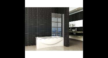 Wiesbaden Palmo Badwand Draaibaar - 800x1500x6mm - NANO - Helder Glas/Chroom