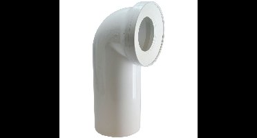 Riko Abu Closet Aansluitbocht - 90 graden - 110mm - Wit