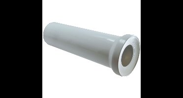 Riko Abu Closet Aansluitbocht Recht - 110x400mm - Wit
