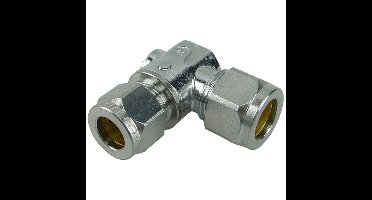 Riko Mini-Kogelkraan - 15x10 Knel - Haaks - Chroom