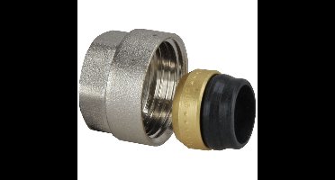 Riko TR-91/A Adaptor - 3/4"euro x 15mm - Vernikkeld