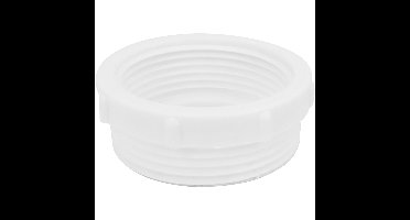 Riko Verloopring - 1 1/2" Buitendraad - 5/4" Binnnendraad - Kunststof Wit