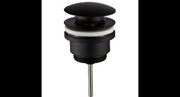 Wiesbaden Caral Clickwaste Afvoerplug 5/4" Mat Zwart - Luxe en Functioneel