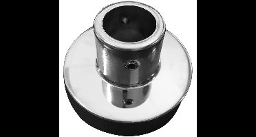 Wiesbaden Caral Muurplaat - voor Thermostatische Regendoucheset - Opbouw - Chroom