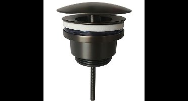 Wiesbaden Caral Open Afvoerplug 5/4" Gunmetal - Luxe Wastafelplug
