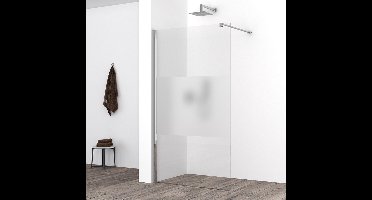Wiesbaden Comfort Inloopdouche 90x200cm - Nano-Coating Helder/Melkglas