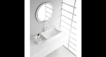 Wiesbaden Scala Waskom Rechthoekig - 56x37x10.5cm - Keramiek - Glans Wit