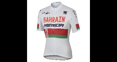 BAHRAIN-MERIDA Fietsshirt met korte mouwen Wit-Russische kampioen 2017