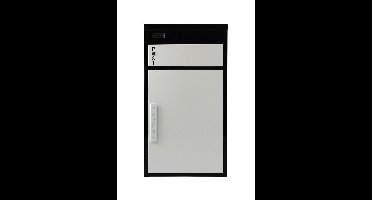 SafePost Tiamat 65 brievenbus met pakketvak staal - zwart/wit