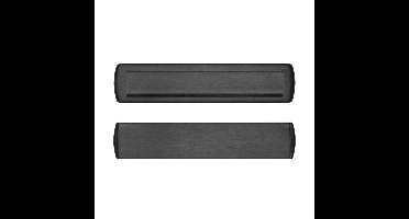 AXA AXA briefplaat met tochtklep en schacht Curve Plus deurdikte tot 102mm. - aluminium/zwart geslepen