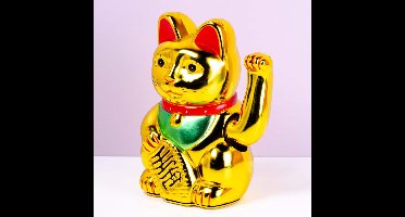 Zwaaiende Lucky Cat - Goud