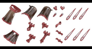 Kotobukiya M.S.G. Model Kit Accessory Set Mission Cloak Deep Red Ver. 4 cm