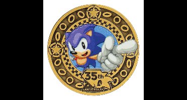 Sonic the Hedgehog Collectable Coin 35th Anniversary Limited Edition