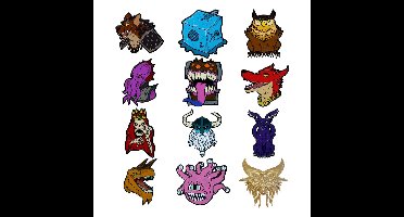 Dungeons & Dragons World Pin Badge Display 50th Anniversary Mystery Pin Badge (12)