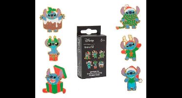 Disney by Loungefly Enamel Pins Blind Box Stitch Holiday Display (18)