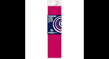 Crepe papier platte vellen - fuchsia - 250 x 50 cm - Knutselen met papier - Knutselspullen