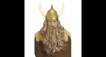 Viking verkleed pruik - met baard en snor - volwassenen - herenpruik Noorman - Carnaval