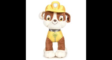 Pluche Paw Patrol Rubble Classic knuffel 19 cm