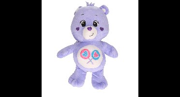 Troetelbeertjes pluche knuffel - paars - 28 cm - Cartoon knuffel - Troetelberen - Pluche knuffels