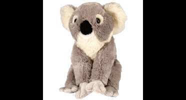 Wild Republic Knuffel Koala - 30 cm - grijs - pluche - knuffeldier