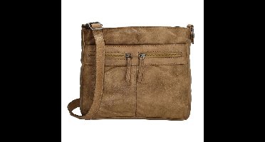 Beagles Leather Schoudertas Maspalomas Taupe