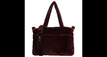 Beagles Faux Fur Handtas/Schoudertas Barakaldo Burgundy