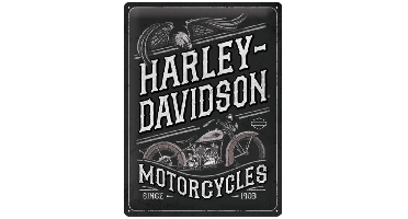 Wandplaat Harley Davidson Motorcycles Eagle