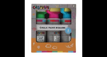 Stoepkrijt Rollers 3 Stuks Creafun Outdoor